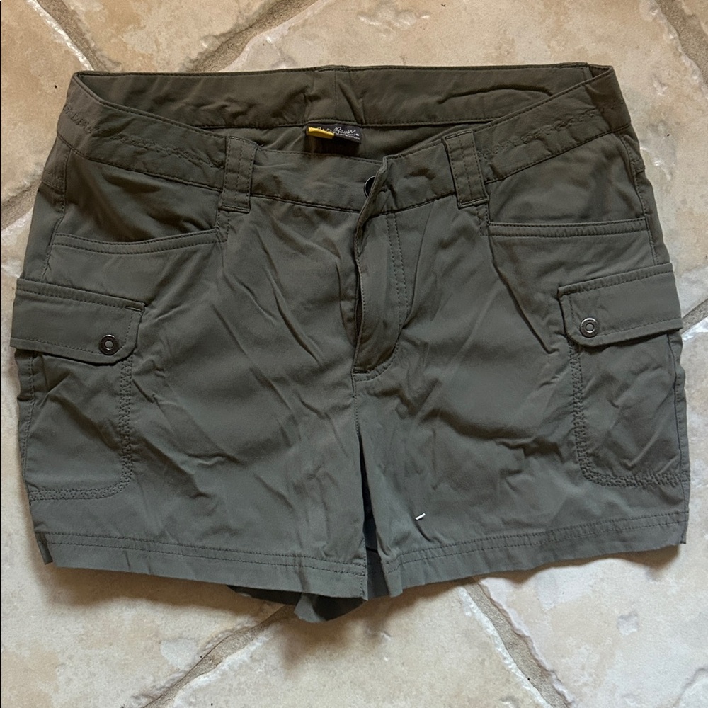 Eddie Bauer Dark Green Women's Cargo Shorts